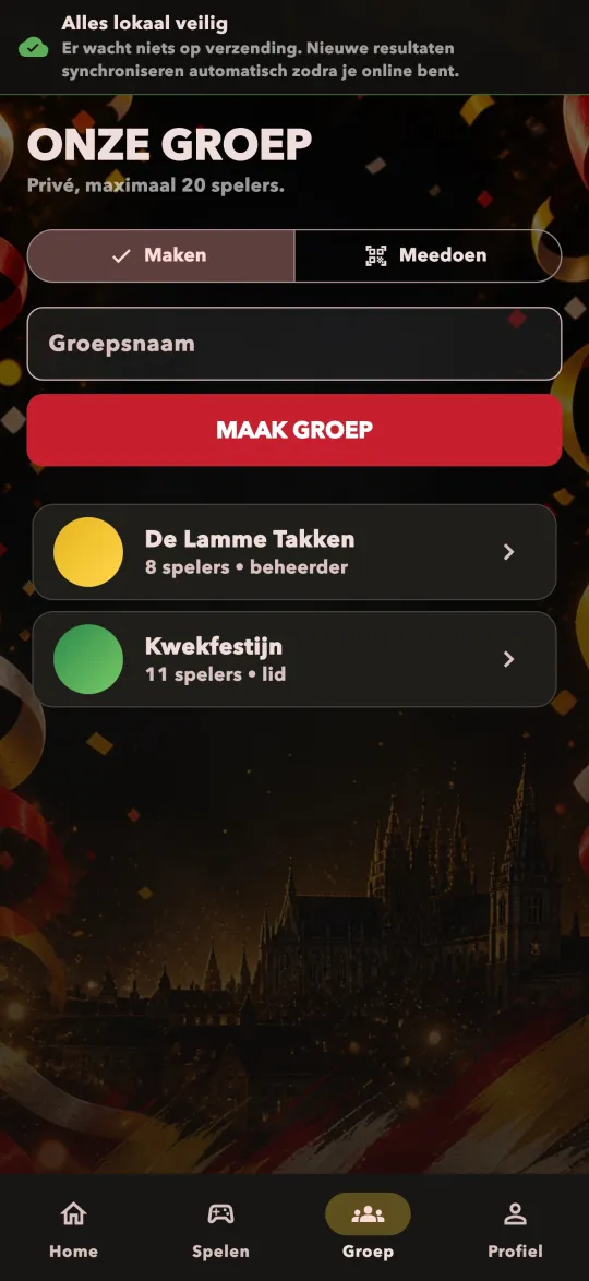 Privégroepen in Oeteldonks Geluk